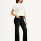 Women's Black Wedgie Bootcut Fit Mid Rise Jeans - Side View