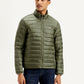 Men's Solid Olive Jacket - Front View