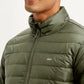 Men's Solid Olive Jacket - Detail View
