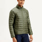 Men's Solid Olive Jacket - Side View