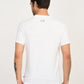 Men's Solid White Slim Fit T-Shirt - back View