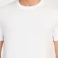 Men's Solid White Slim Fit T-Shirt - deatil View