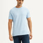 Men's Solid Light Blue Crew Neck T-Shirt - Styleshot View