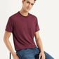 Men's Solid Slim Fit T-shirt - Styleshot View