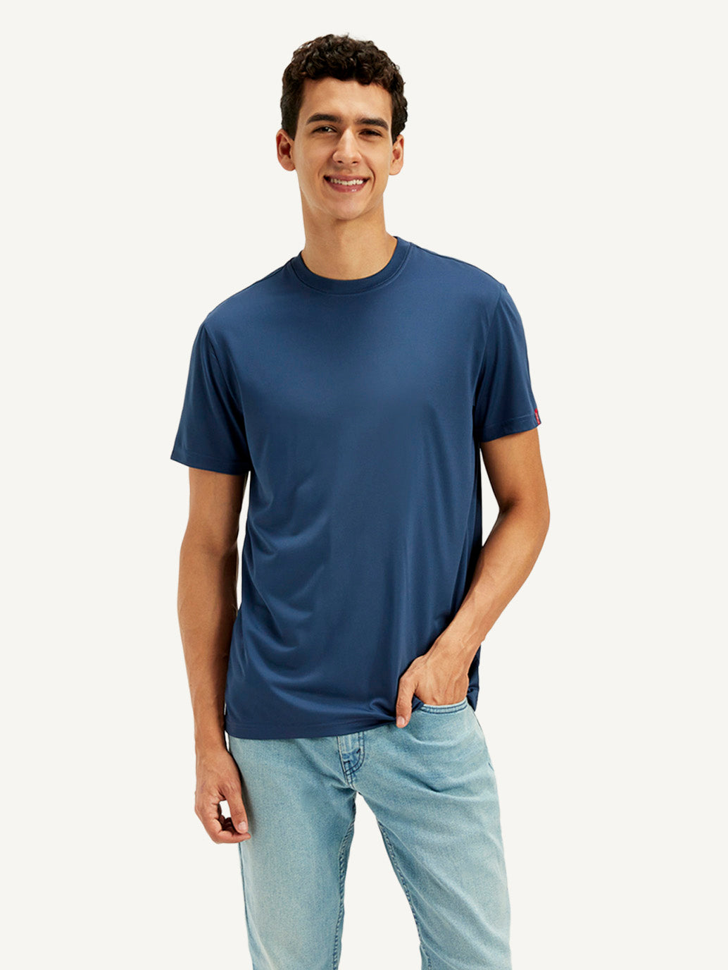Men's Solid Round Neck T-Shirt