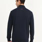 Men's Solid Turtleneck Sweatshirt - back View