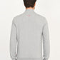 Men's Solid Light-Grey Hooded Sweatshirt - back View