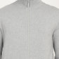 Men's Solid Light-Grey Hooded Sweatshirt - deatil View