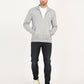 Men's Solid Light-Grey Hooded Sweatshirt - 6 View