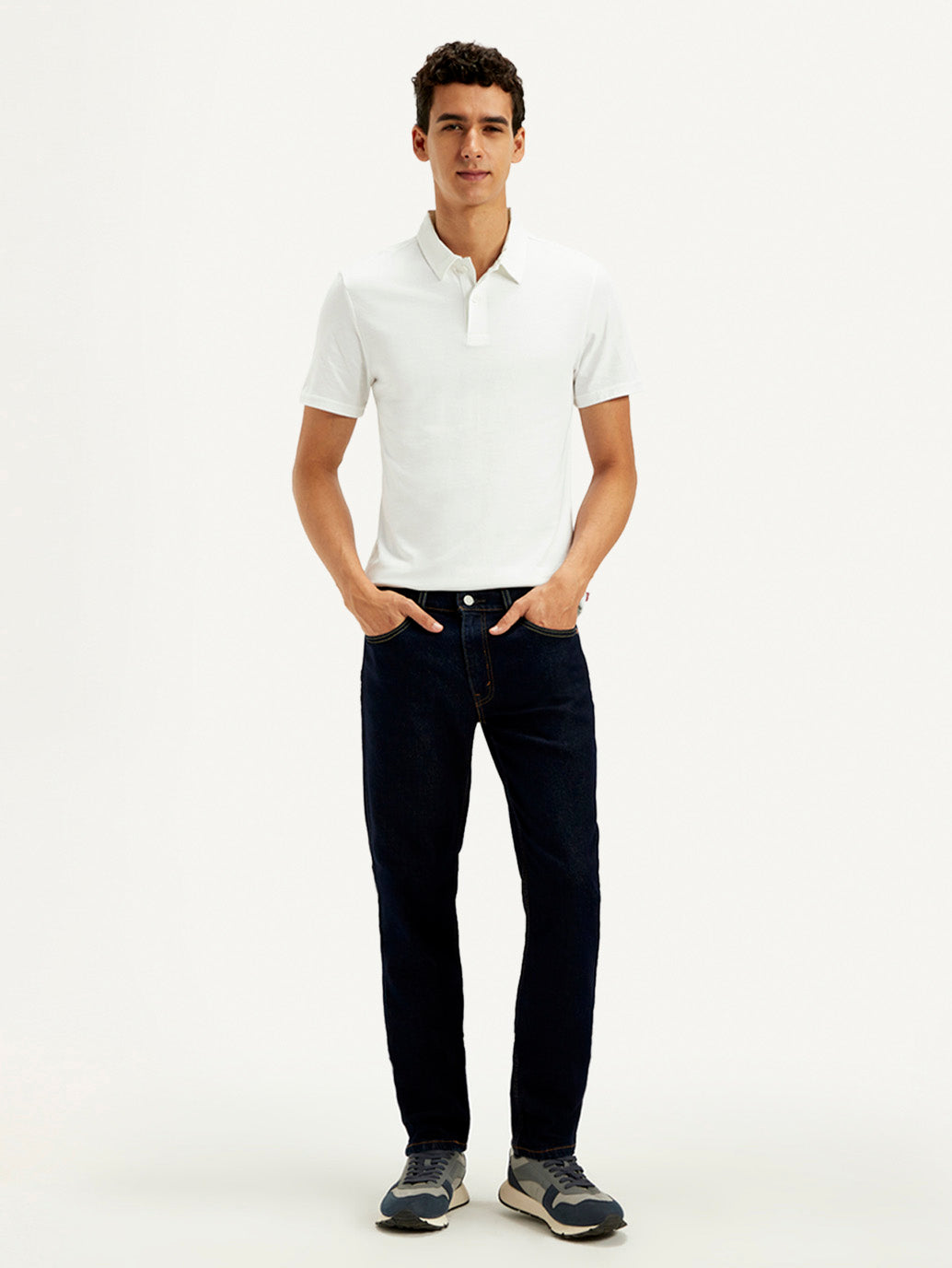 Men's 511 Black Slim Fit Mid Rise Jeans - Front View