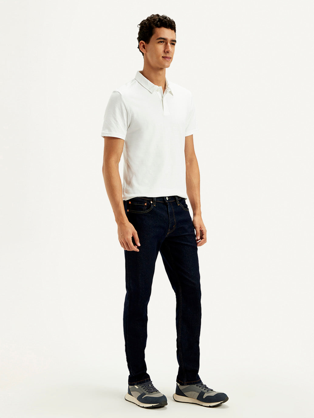 Men's 511 Black Slim Fit Mid Rise Jeans - Side View
