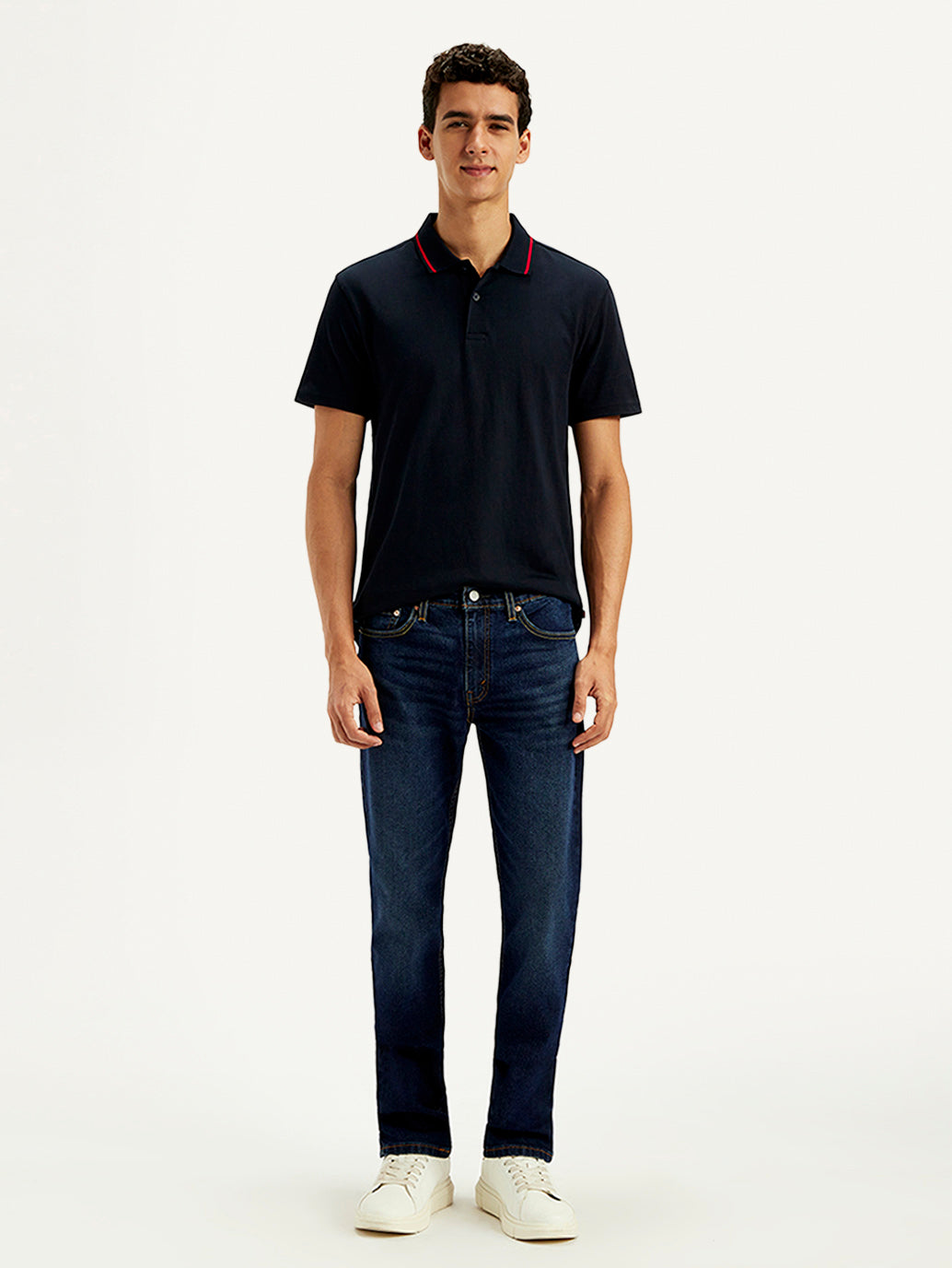 Men's 511 Blue Slim Fit Mid Rise Jeans - Front View