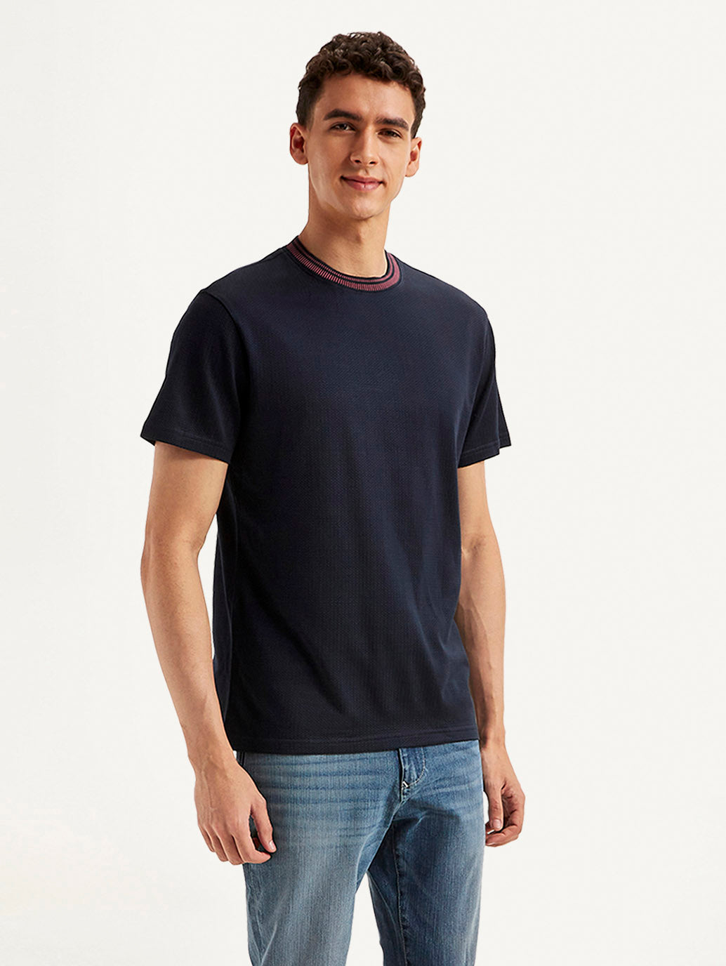 Men's Redloop Solid Slim Fit T-shirt - Side View