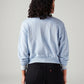 Women's Brand Logo Printed Regular Fit Sweatshirt - Back View