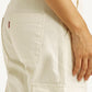 Women's 94 Cream Baggy Fit Mid Rise Jeans - Detail View