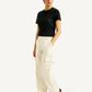 Women's 94 Cream Baggy Fit Mid Rise Jeans - Side View