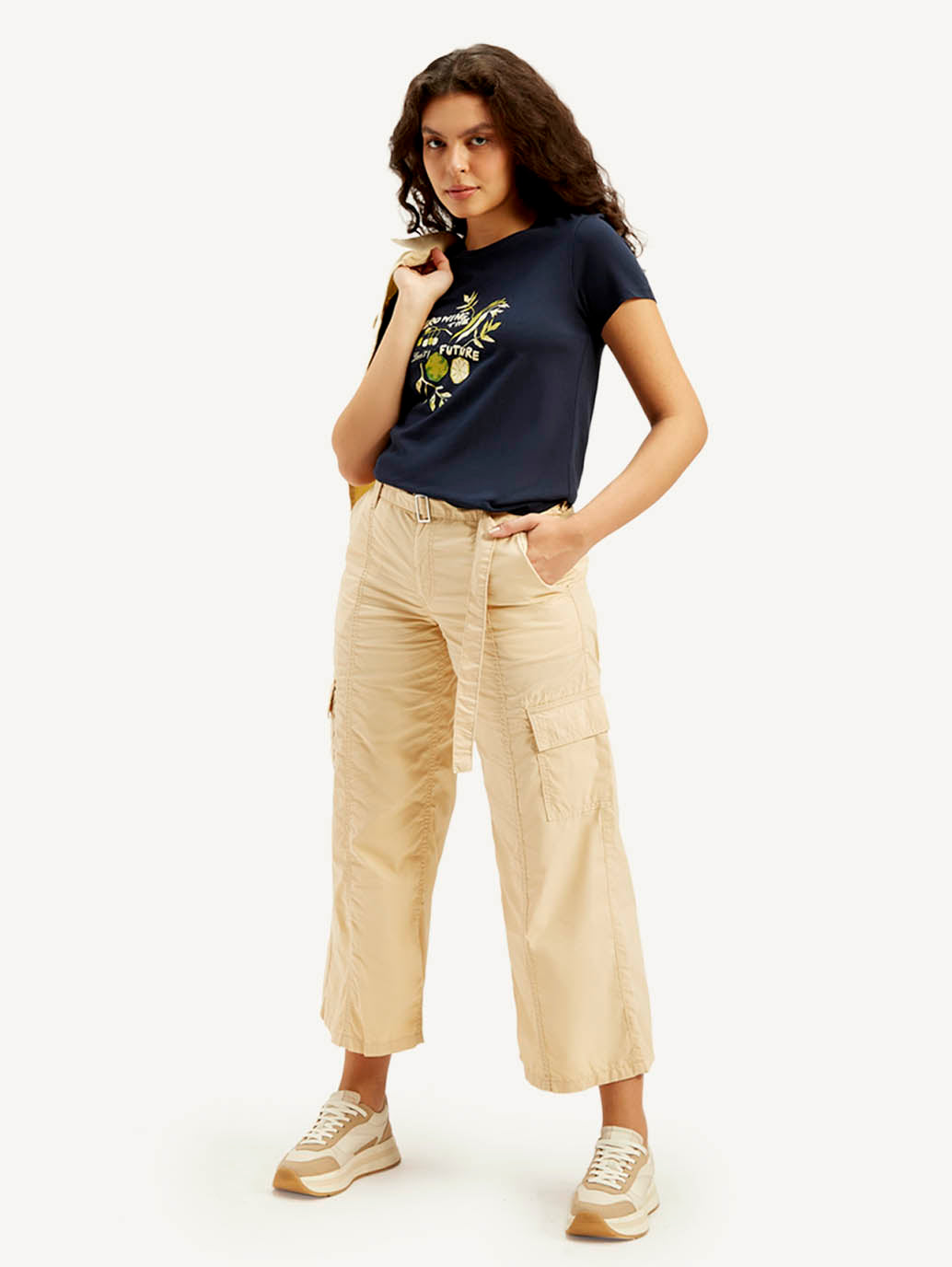 Women's Mid Rise Wideleg Trousers - Styleshot View