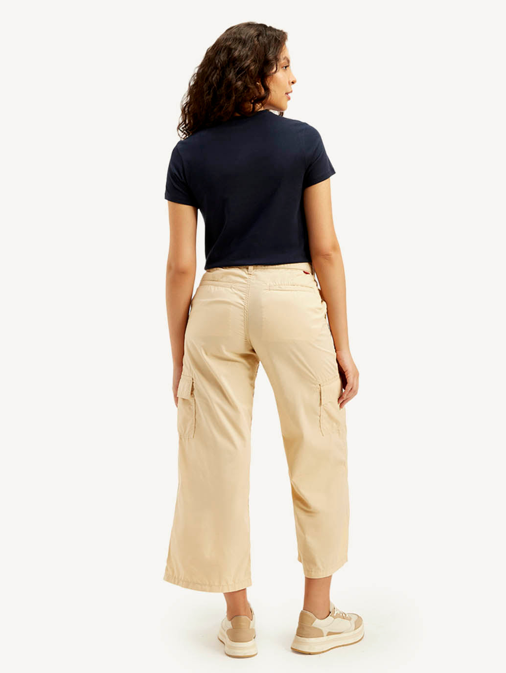 Women's Mid Rise Wideleg Trousers - Back View