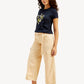 Women's Mid Rise Wideleg Trousers - Side View