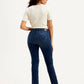 Women's Redloop Dark Blue Loose Fit High Rise Jeans - Back View