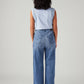 Women's Light Blue Loose Fit High Rise Redloop Jeans - Back View