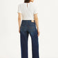 Women's Blue Mile High Wide Leg Fit High Rise Jeans - Back View