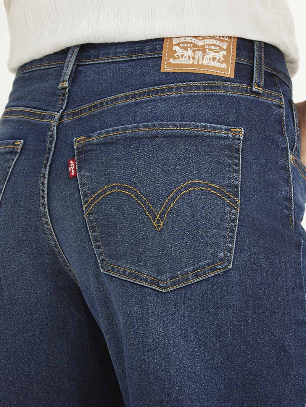 Women's Blue Mile High Wide Leg Fit High Rise Jeans - d8269f3f-523b-4437-8100-628252396513 View