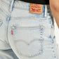Women's Light Blue Baggy Dad Fit Mid Rise Jeans - Detail View