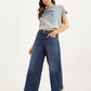 Women's Blue XL Straight Fit Mid Rise Jeans - Elevated View