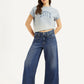 Women's Blue XL Straight Fit Mid Rise Jeans - Styleshot View