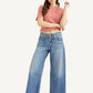 Women's Blue XL Straight Fit Mid Rise Jeans - Styleshot View