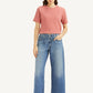 Women's Blue XL Straight Fit Mid Rise Jeans - Front View