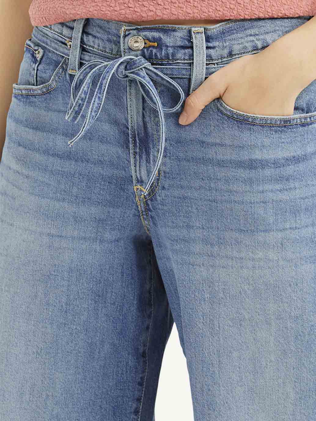 Women's Blue XL Straight Fit Mid Rise Jeans - 20765675-4686-40ff-af8c-ae4cbe18b0dc View