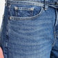 Women's Blue XL Straight Loose Fit Mid Rise Jeans - detail View