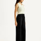 Women's Black XL Straight Loose Fit Mid Rise Jeans - Side View