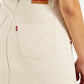 Women's High Rise Off-White Slim Fit Skirt - Detail View