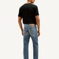 Men's 555 Blue Loose Fit Mid Rise Jeans - Back View