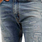 Men's 555 Blue Loose Fit Mid Rise Jeans - Detail View