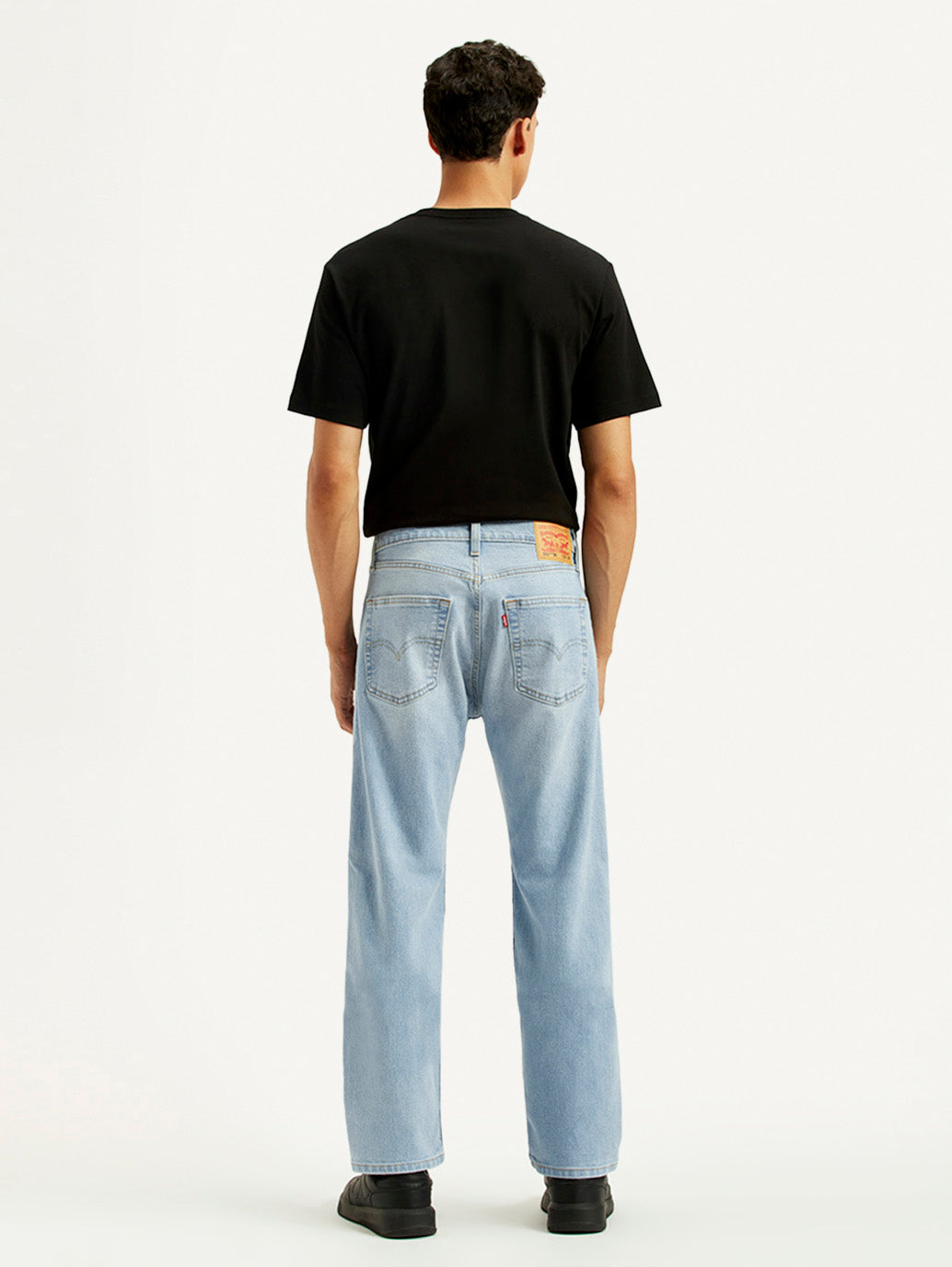 Men's 555 Light Indigo Loose Fit Mid Rise Jeans - Back View