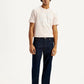Men's 555 Dark Indigo Loose Fit Mid Rise Selvedge Jeans - Front View