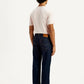 Men's 555 Dark Indigo Loose Fit Mid Rise Selvedge Jeans - Back View