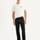 Men's 555 Black Loose Fit Mid Rise Jeans - Styleshot View