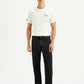 Men's 555 Black Loose Fit Mid Rise Jeans - Front View