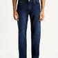Men's 555 Dark Indigo Loose Fit Mid Rise Jeans - Front View
