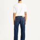 Men's 555 Dark Blue Loose Fit Mid Rise Jeans - Back View