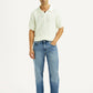 Men's 555 Light Blue Relaxed Straight Straight Fit Mid Rise Jeans - Front View