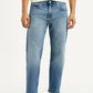 Men's 555 Light Blue Relaxed Straight Straight Fit Mid Rise Jeans - Front View
