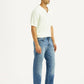 Men's 555 Light Blue Relaxed Straight Straight Fit Mid Rise Jeans - Side View