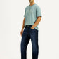 Men's 555 Dark Blue Relaxed Straight Fit Mid Rise Jeans - Styleshot View