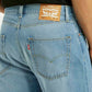 Men's 555 Light Blue Relaxed Straight Fit Mid Rise Jeans - Detail View